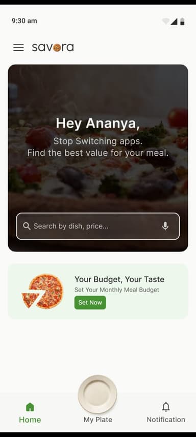 Savora - Food Price Comparison App